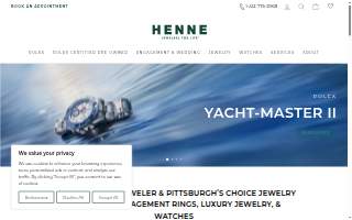 Henne Jewelers of Baldwin website