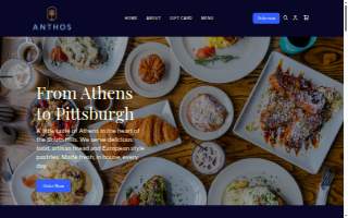 Anthos Bakery & Café website
