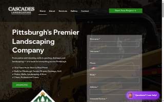 Cascades Landscaping Inc website