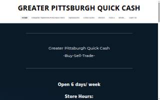 Greater Pittsburgh Quick Cash website