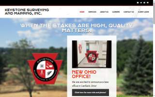 Keystone Surveying and Mapping, Inc. of Bethel Park website