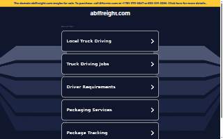 ABF Freight website