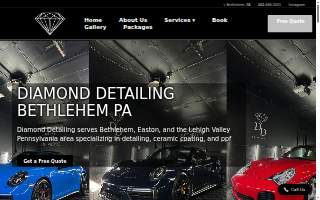 Diamond Detailing Bethlehem website