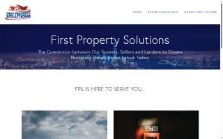 First Property Solutions LLC website