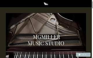 MGMiller Music Studio website