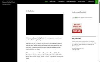 Saucon Valley Music website
