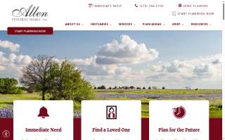 Allen Funeral Home, Inc. website
