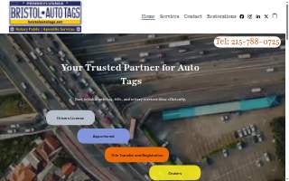 Bristol Auto Tags website