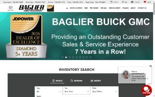 Baglier Buick GMC website