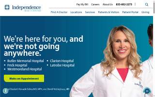 Butler Memorial Hospital website