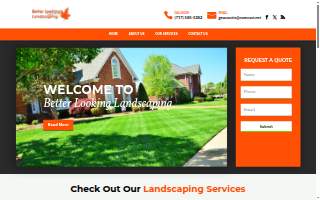 Better Looking Landscaping website