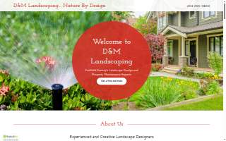 DM Landscaping website