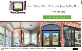 Grand Opening Windows & Doors website