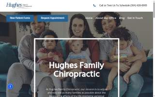 Hughes Family Chiropractic Center website