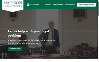 Martson Law Offices website