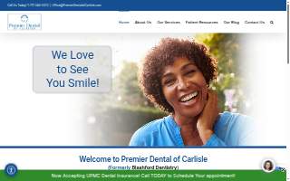 Premier Dental of Carlisle website