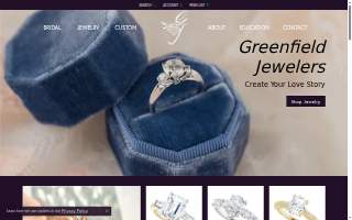 Greenfield Jewelers website