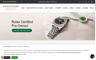 Louis Anthony Jewelers website