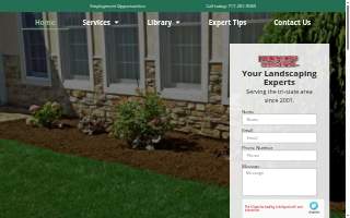 Hornbakers Landscaping website