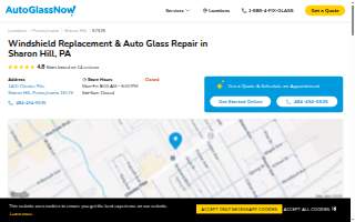 Auto Glass Now of Chester website