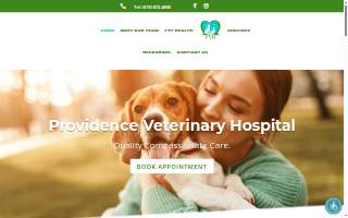 Providence Veterinary Hospital website