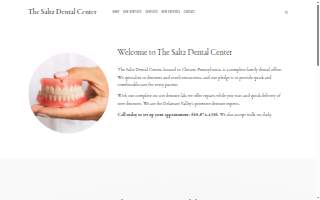 The Saltz Dental Center website