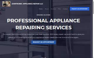 Zaintronic Appliance Repair LLC website