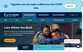 Citadel Credit Union website