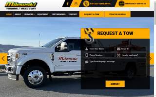 Milewski Towing & Recovery website