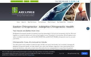 Adelphia Chiropractic Health Center PC website