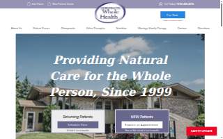 Chiropractic Whole Health website