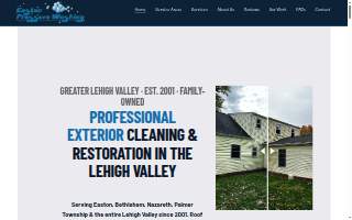 Easton Pressure Washing website