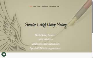 GreaterLehighValleyNotary website