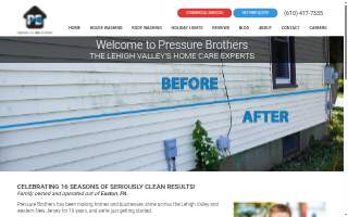 Pressure Brothers website