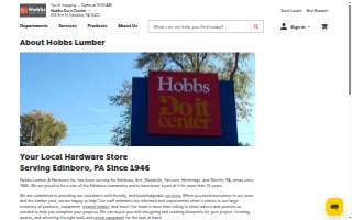 Hobbs Lumber & Hardware Inc website