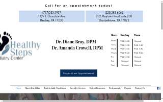Healthy Steps Podiatry Center, PLLC website