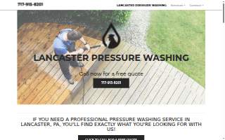 Lancaster Pressure Washing Service website