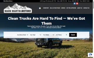 Mark Martin Motors website