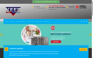 Keep Heating & Cooling website