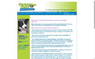 Peninsula Pups Doggie Daycare website