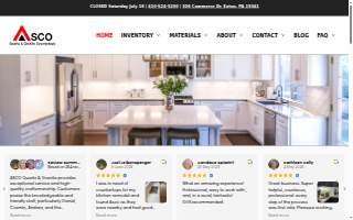 Asco Quartz & Granite website