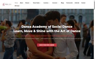 Danza Academy of Social Dance Exton website