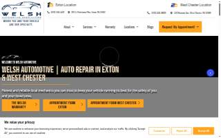 Welsh Automotive Exton website