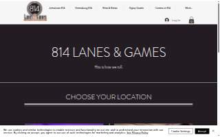 814 Lanes & Games website
