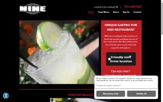 Bar Nine website