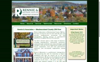 Rennie and Associates, CPAs website
