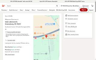 Walgreens Drug store website