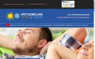 Westmoreland Heating & Cooling website