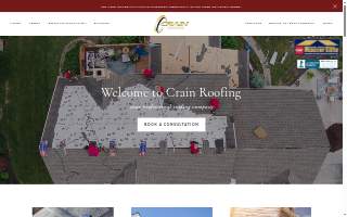 Crain Roofing website