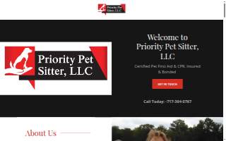 Priority Pet Sitter, LLC website
